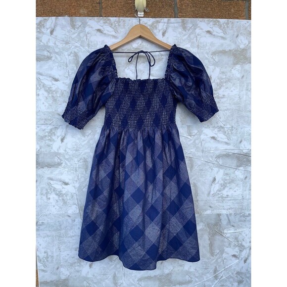 Hill House Home Athena Nap Dress Navy Glitter size small - Picture 4 of 7